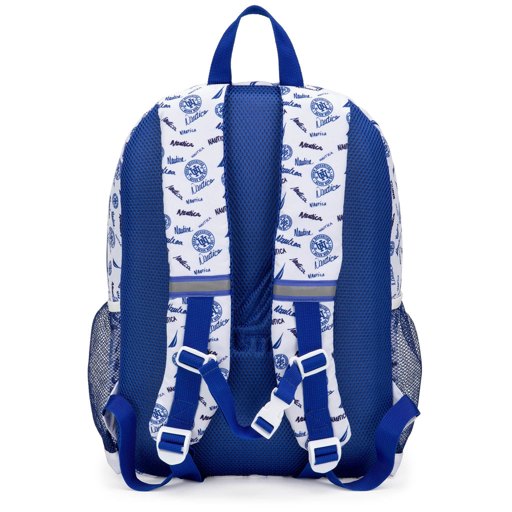 Nautica Varsity kids backpack in durable polyester with padded straps, laptop sleeve, and multiple pockets — view 5