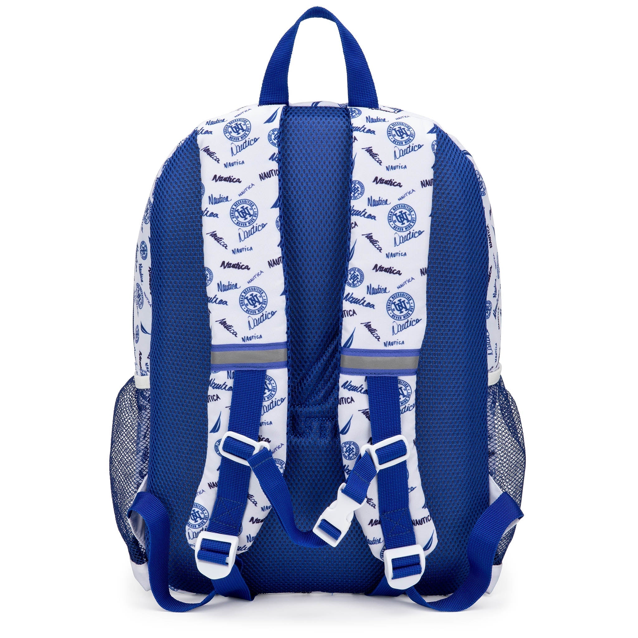 Nautica Varsity kids backpack in durable polyester with padded straps, laptop sleeve, and multiple pockets — view 5