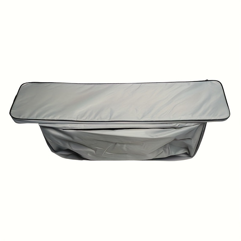 Silvery gray waterproof boat under-seat storage bag made of durable 420D Oxford cloth. — view 5