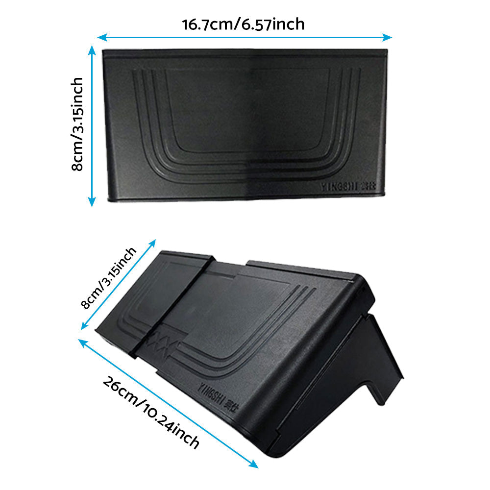 Adjustable black ABS GPS sunshade and anti-glare visor for 7 to 12 inch vehicle navigation screens — view 5