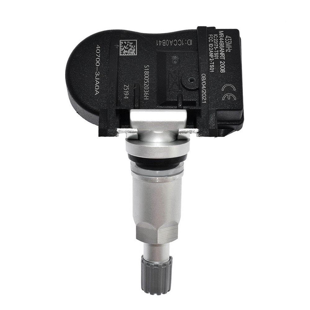 Black tire pressure monitoring system sensor replacement part for Nissan and Infiniti vehicles