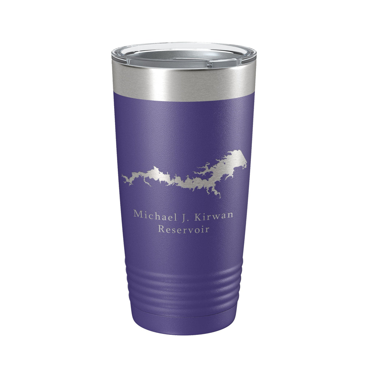 Michael J. Kirwan Reservoir Tumbler Lake Map Travel Mug Insulated Laser Engraved Coffee Cup Ohio 20 oz-15
