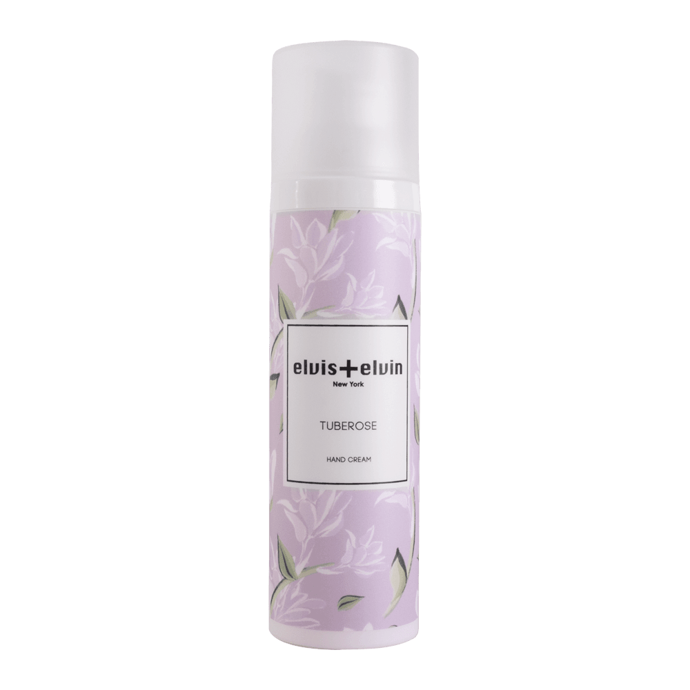Tuberose fragrance hand cream tube with hyaluronic acid for deep hydration and dry skin relief