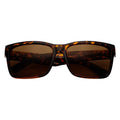 ENZO - Modern Square Sunglasses Tortoise Brown-0