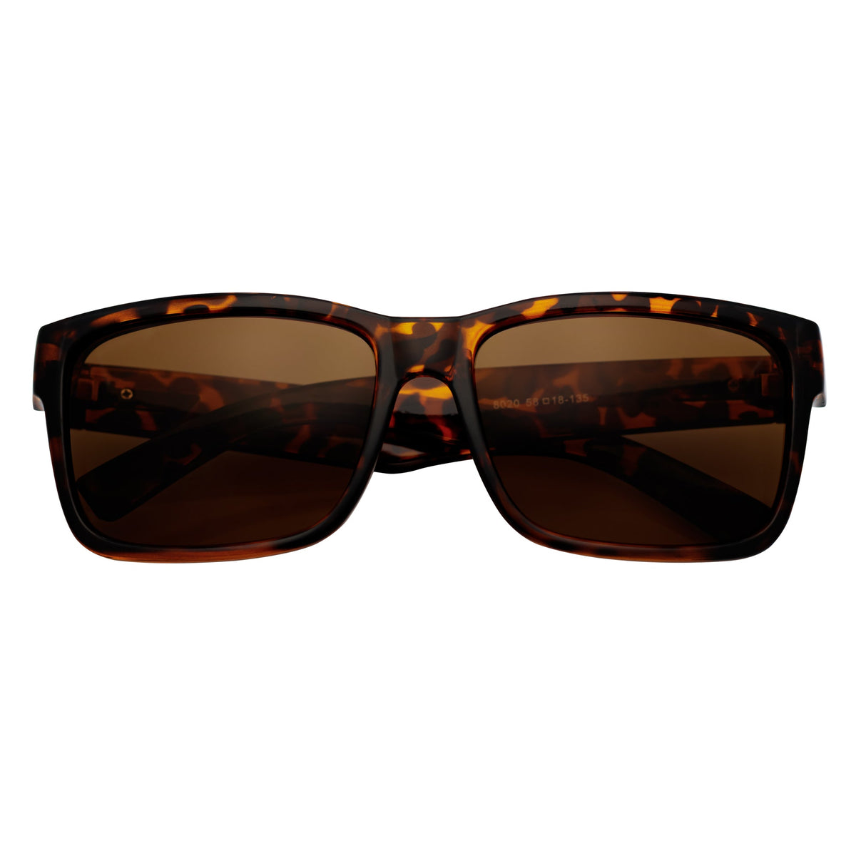 ENZO - Modern Square Sunglasses Tortoise Brown-0