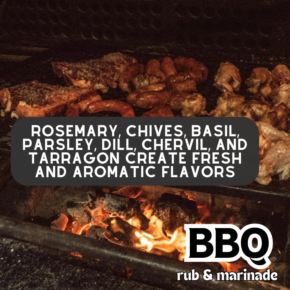 Gourmet Everything But The BBQ Rub and Marinade spice jar filled with premium artisanal seasonings — view 2