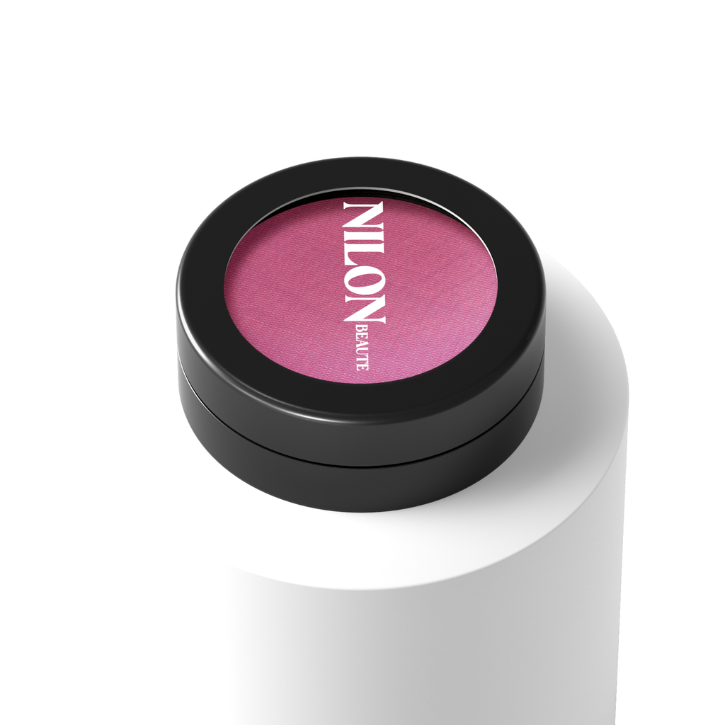 Bloom long last powder blush makeup compact showing natural vibrant color and a silky smooth texture — view 5