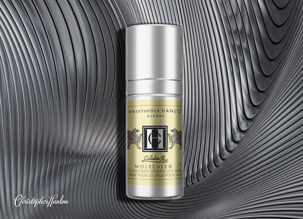 Premium men's antioxidant eye serum bottle with vitamin C and botanical extracts for dark circles. — view 6