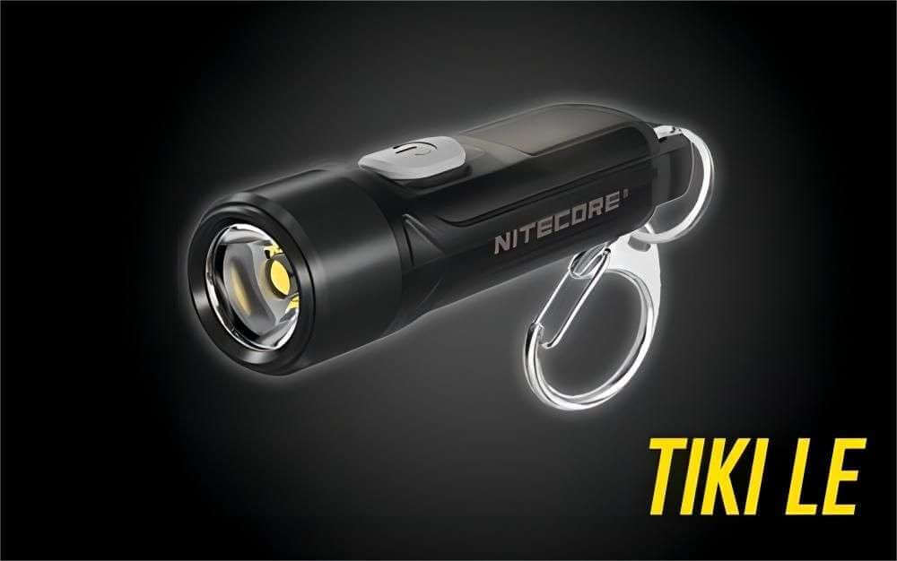 Compact Nitecore TIKI 300 lumen everyday carry keychain flashlight with multi-color LED and USB-C port — view 3