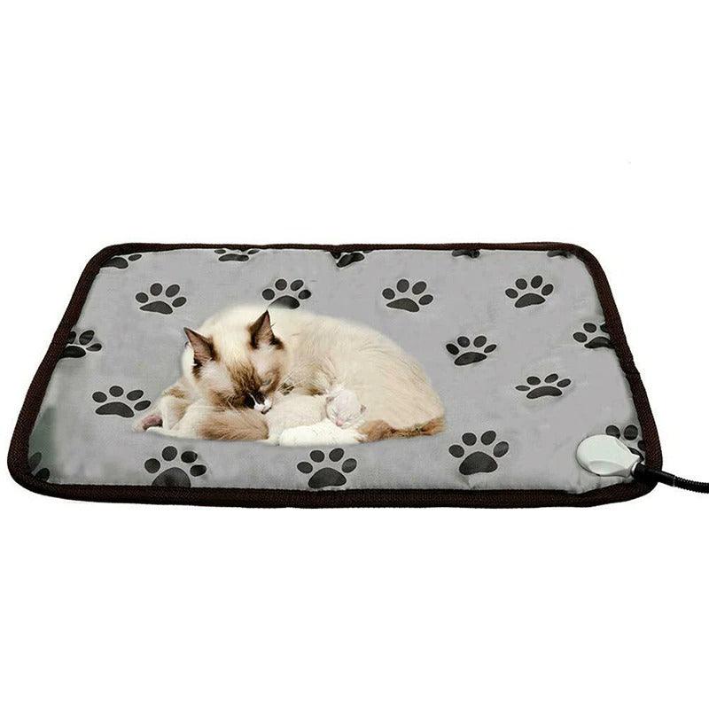 Waterproof electric pet heating pad in durable Oxford fabric featuring a chew-resistant safety power cord — view 3
