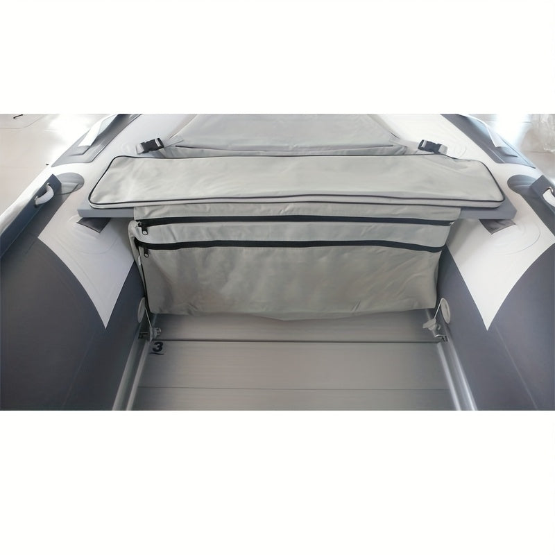 Silvery gray waterproof boat under-seat storage bag made of durable 420D Oxford cloth. — view 4