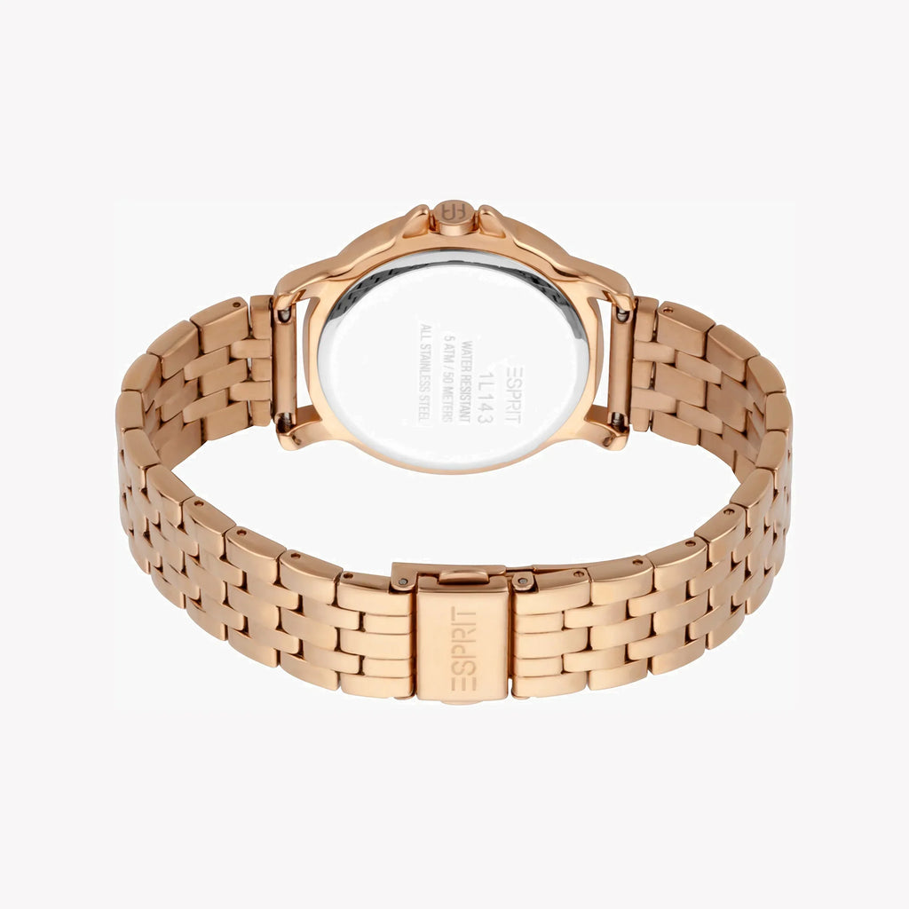 Esprit Women's Rose Gold Watch, Silver Dial | ES1L143M1075-2