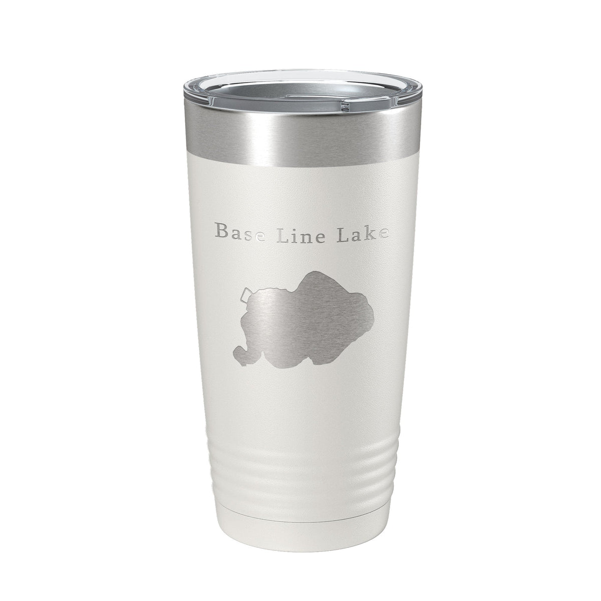 Base Line Lake Map Tumbler Travel Mug Insulated Laser Engraved Coffee Cup Huron River Chain of Lakes Michigan 20 oz-7