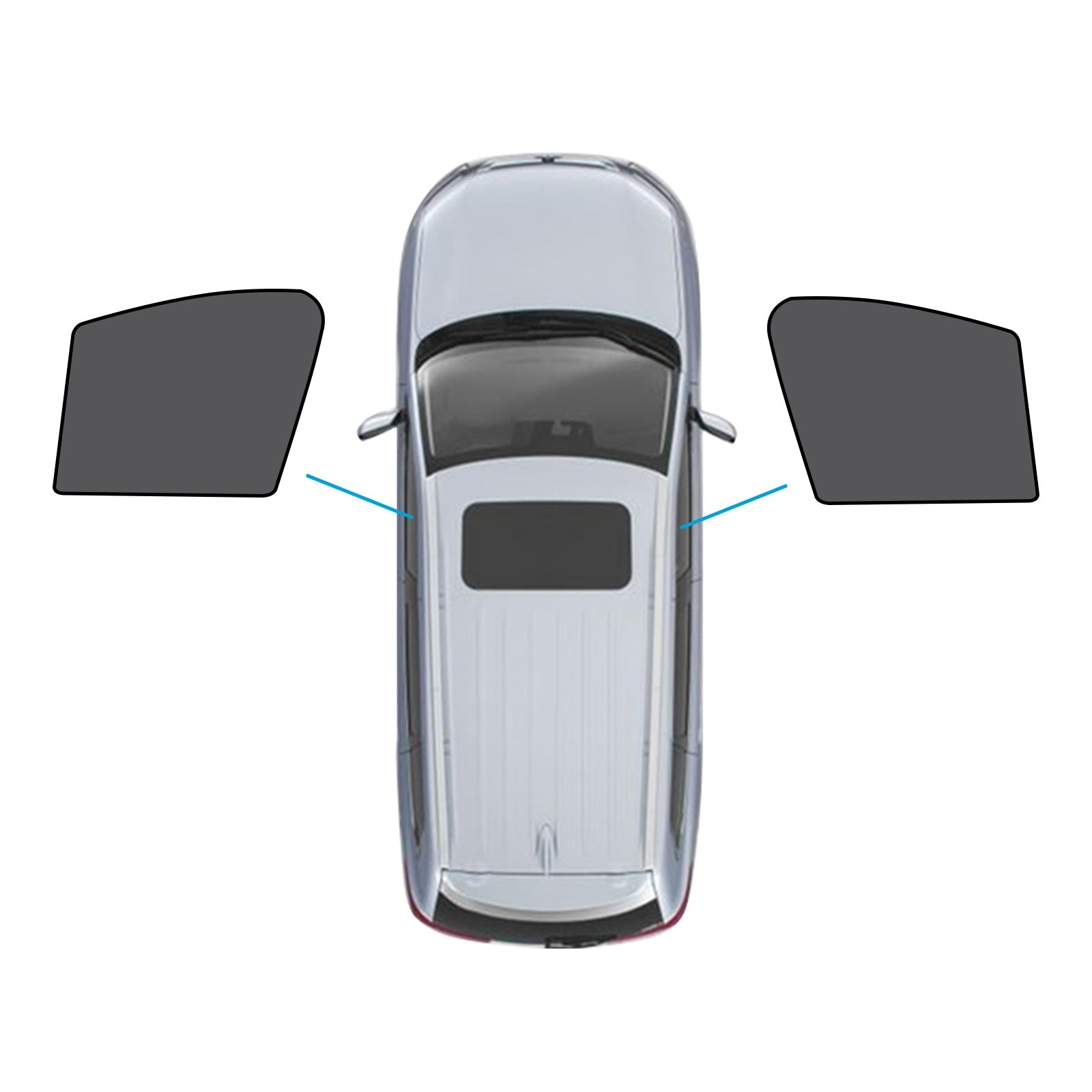 Magnetic black mesh car window shades installed on a Mazda CX-5 offering UV protection — view 5