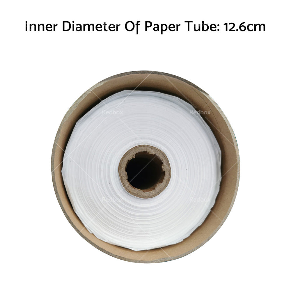 White 100m PE plastic nappy bin refill film roll with cardboard tube for baby nursery — view 3