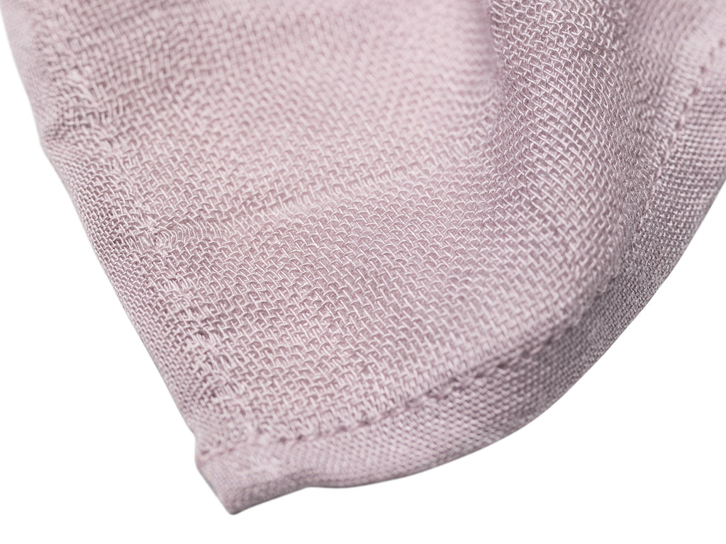 Rose and white bamboo muslin baby blanket duo in elegant premium gift box packaging — view 4