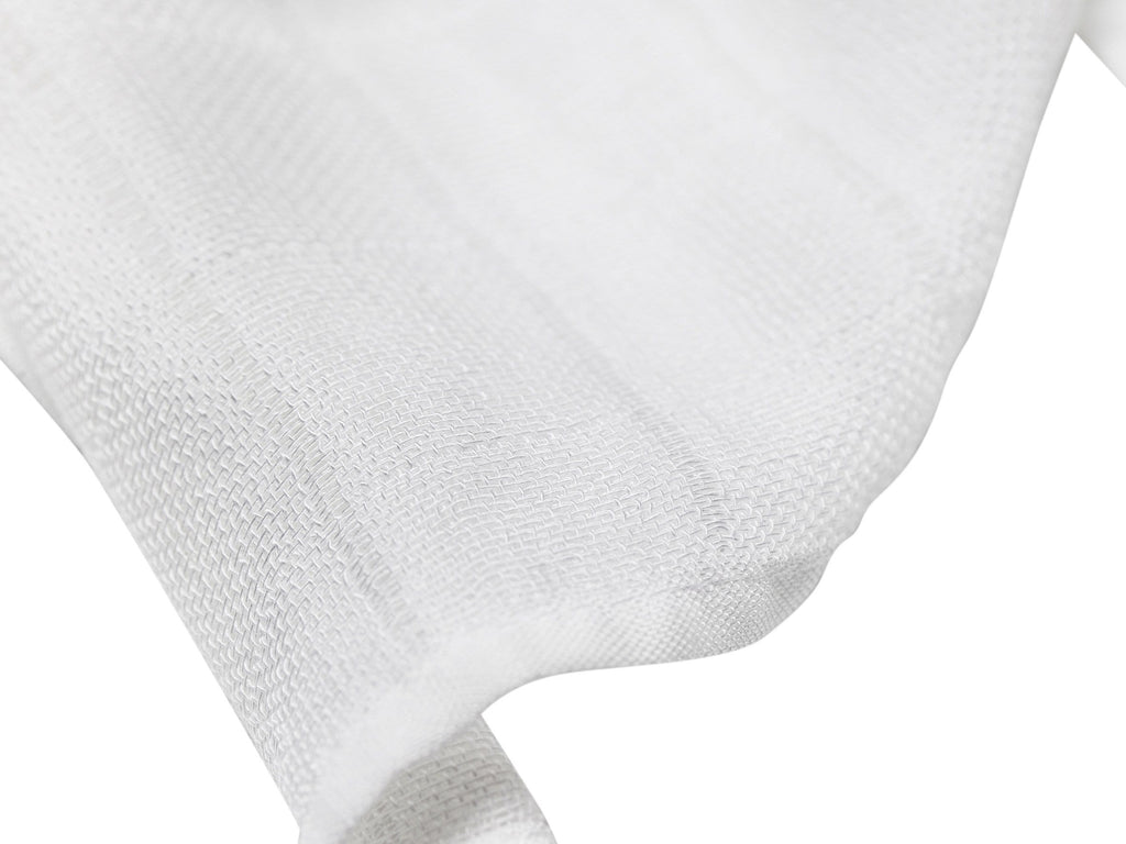 Rose and white bamboo muslin baby blanket duo in elegant premium gift box packaging — view 5
