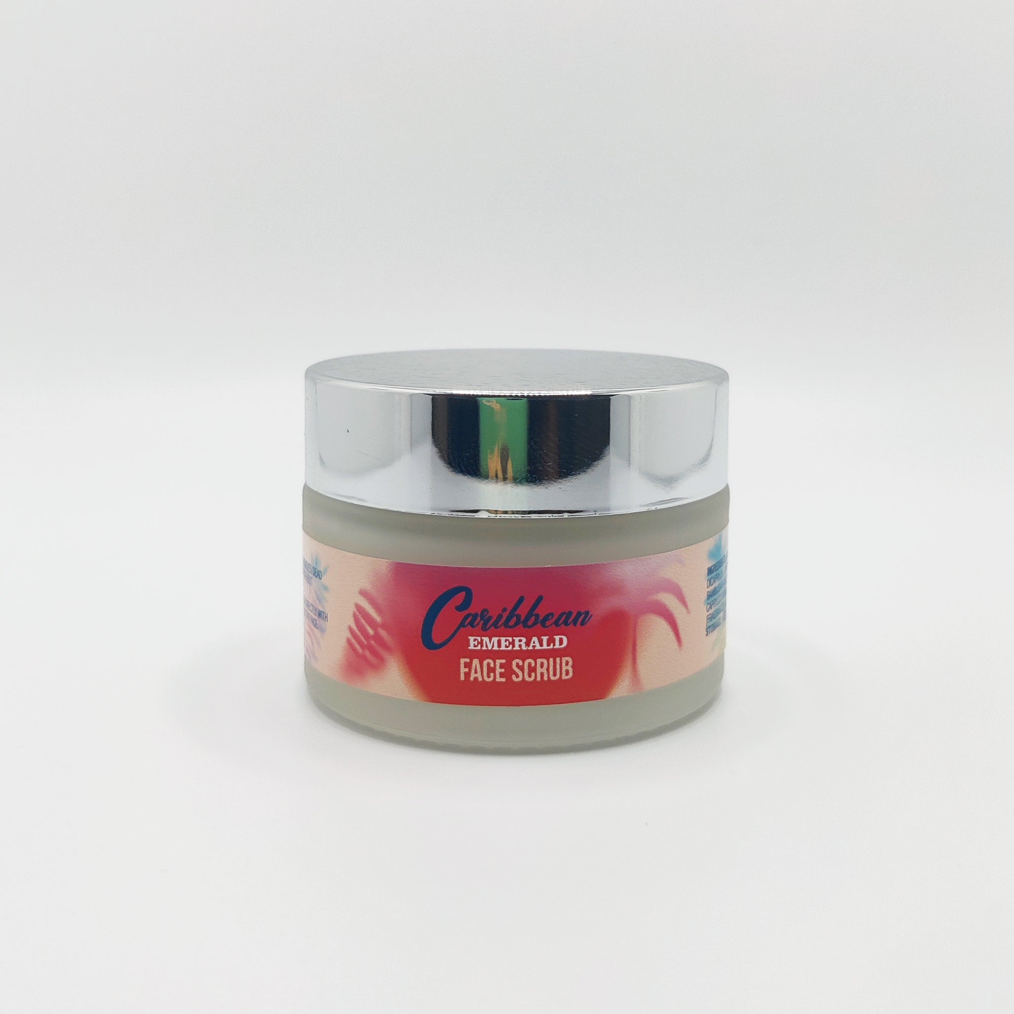 Delicate face scrub jar featuring natural bamboo extract and soothing organic rose water formulation. — view 5