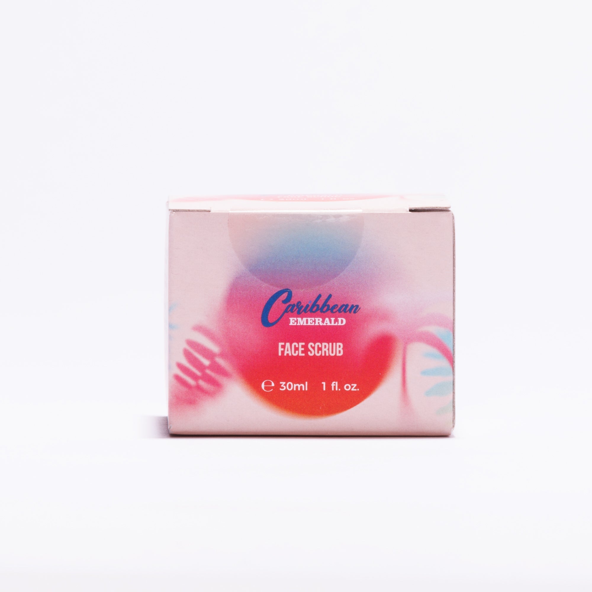 Delicate face scrub jar featuring natural bamboo extract and soothing organic rose water formulation. — view 2