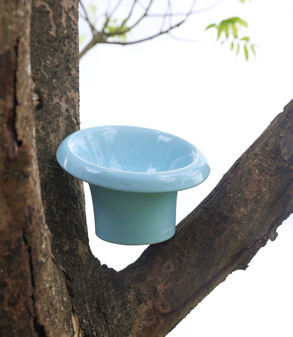 Fafa Elevated Ceramic Pet Bowl-1