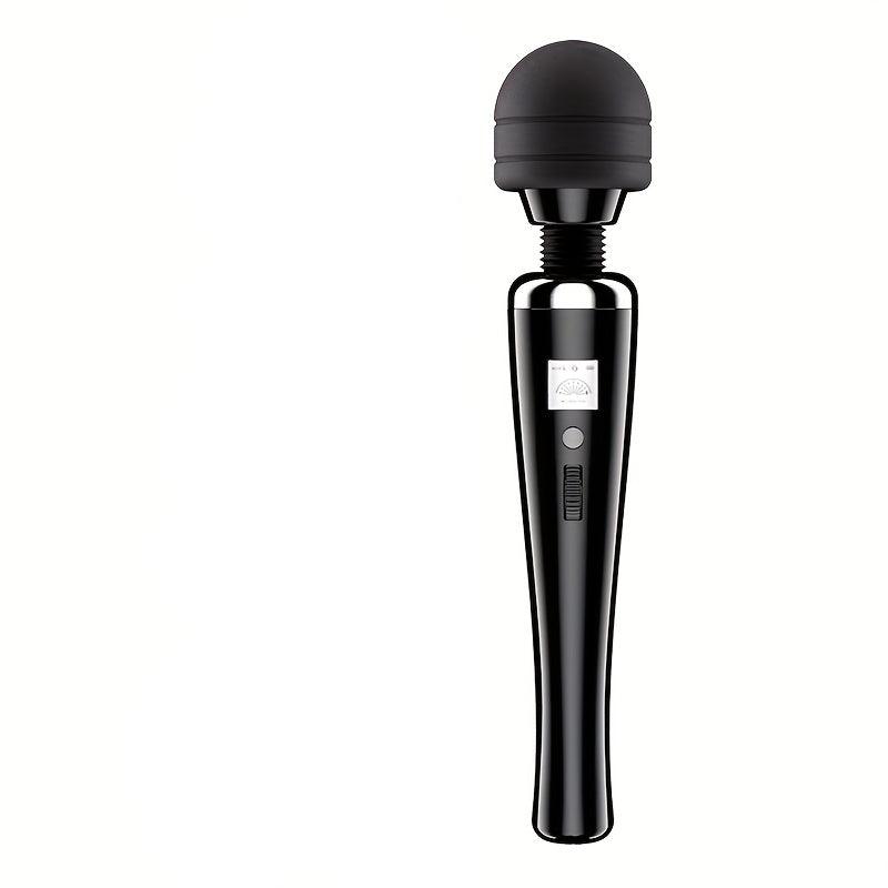 Black high-frequency portable handheld deep tissue massager for full body muscle relief and relaxation — view 5