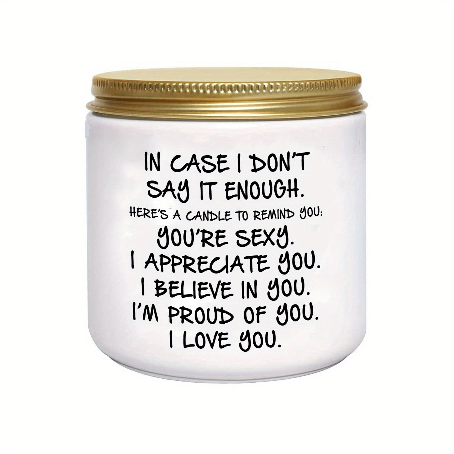 Lavender scented soy wax candle in an elegant round clear glass jar with single wick — view 4