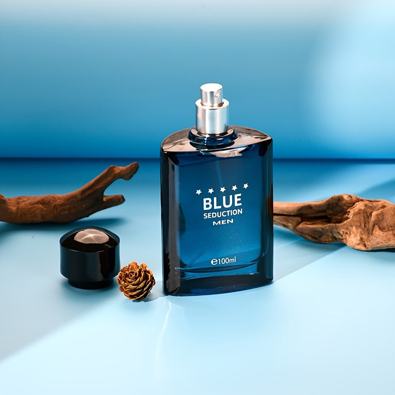 Men's woody eau de parfum in a sleek 100ml liquid glass bottle for daily wear — view 5
