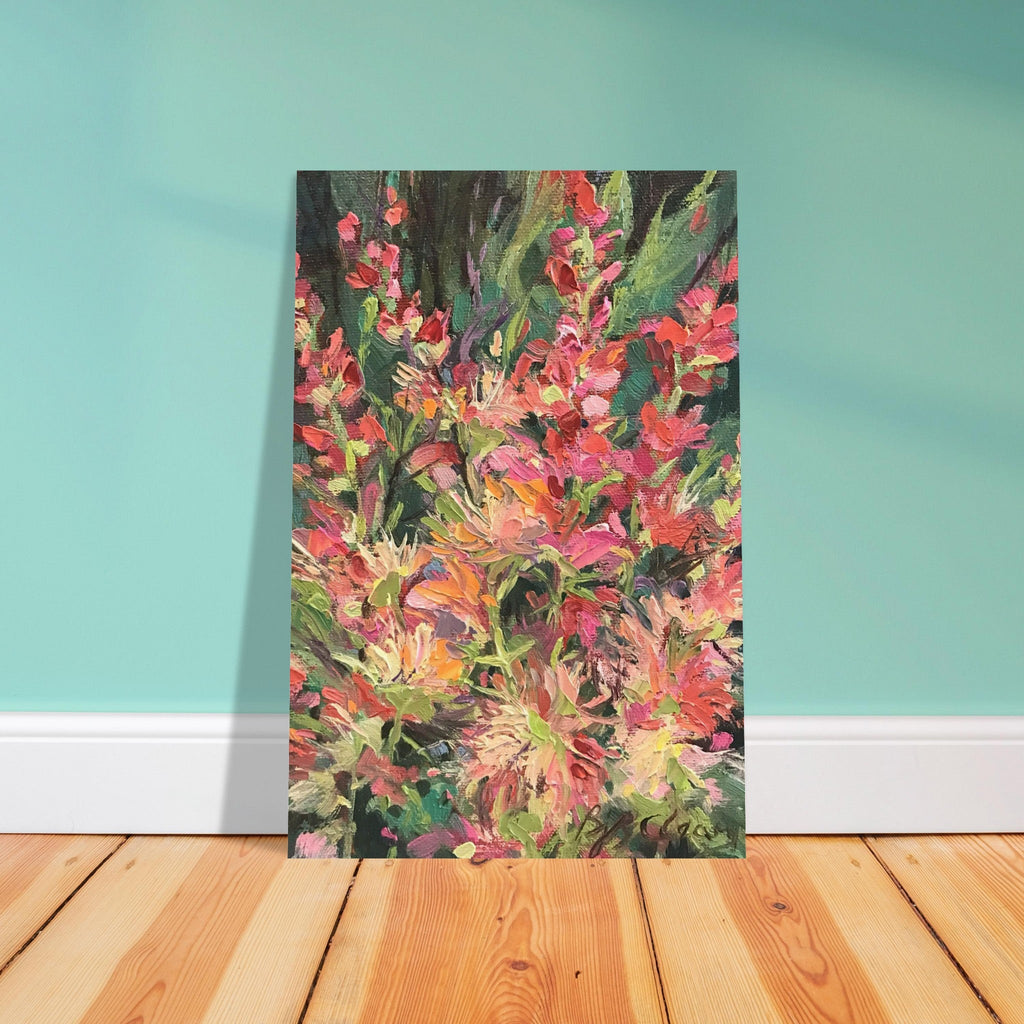 'Blossom Study' Floral I 16x24 Museum-Quality Matte Paper Poster | Original Artwork by American Artist Barbara Cleary (Fall Collection)-2