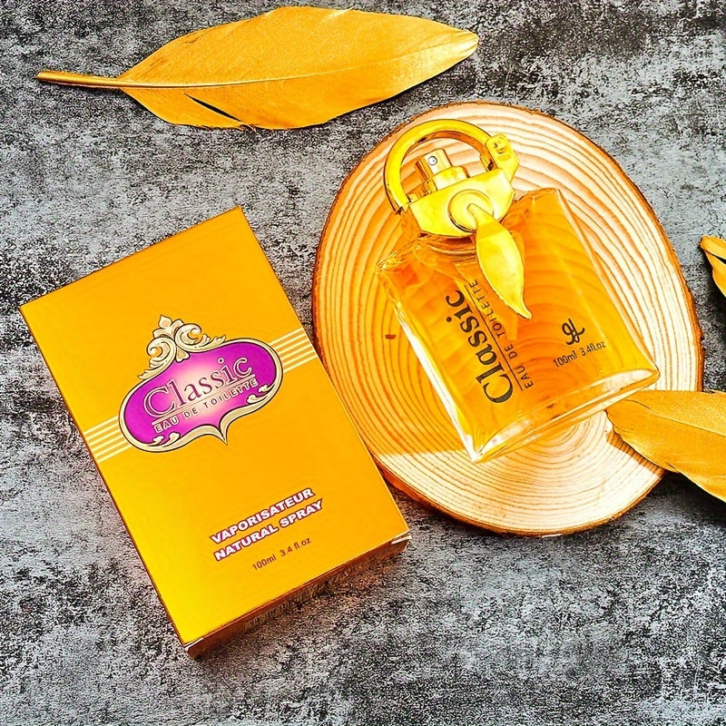 Elegant Dubai women's perfume in a luxurious 100ml yellow glass bottle with floral fragrance — view 5