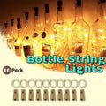 10 pack of copper wire wine bottle fairy lights with attached cork battery stoppers