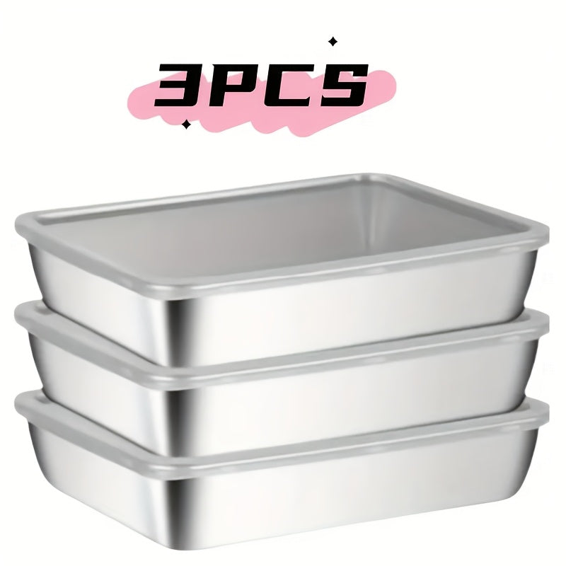 Rectangular stainless steel food storage container with flip top closure for leak-proof meal prep — view 5