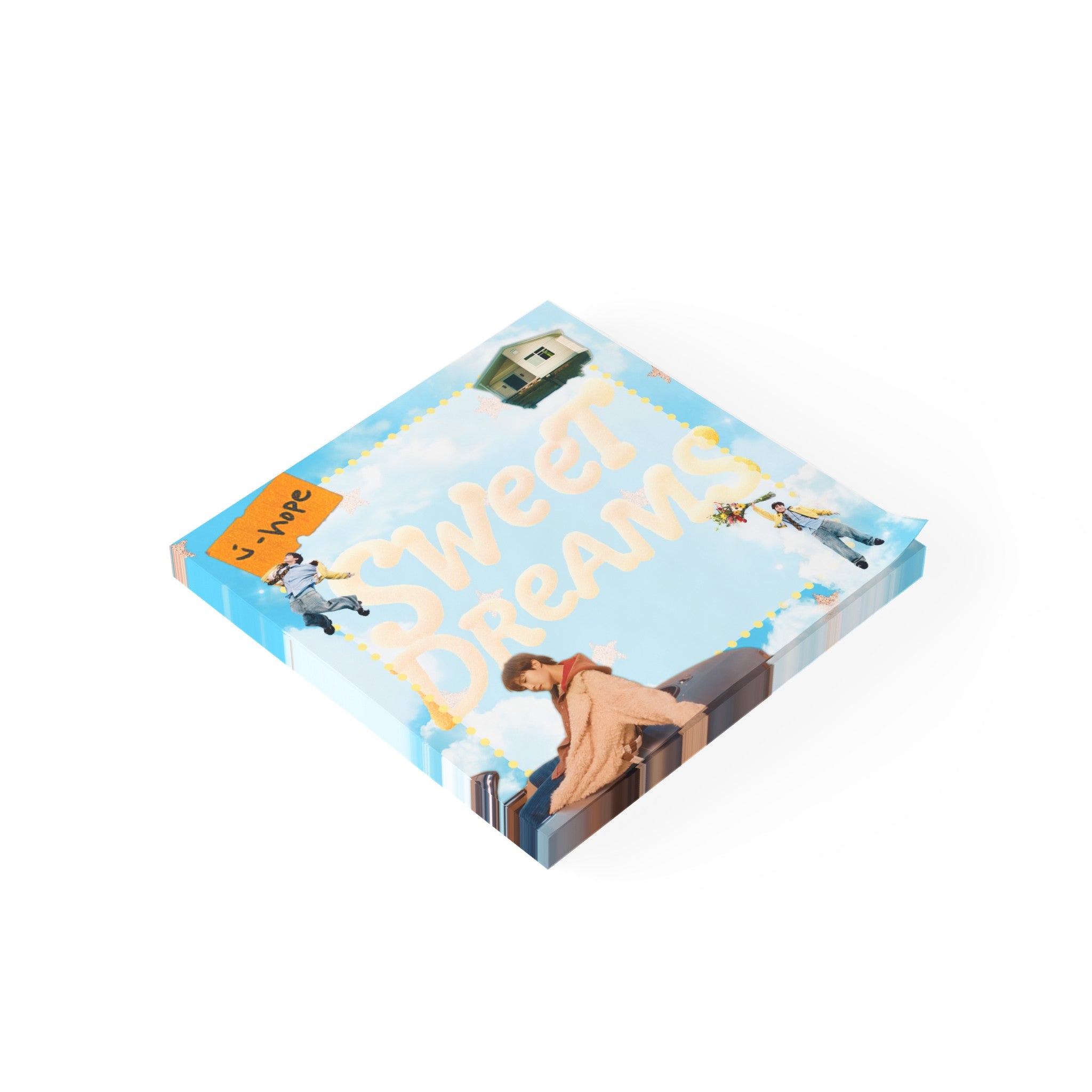 Sweet Dreams sticky notes featuring sky blue background with white clouds and stylized text logo — view 4