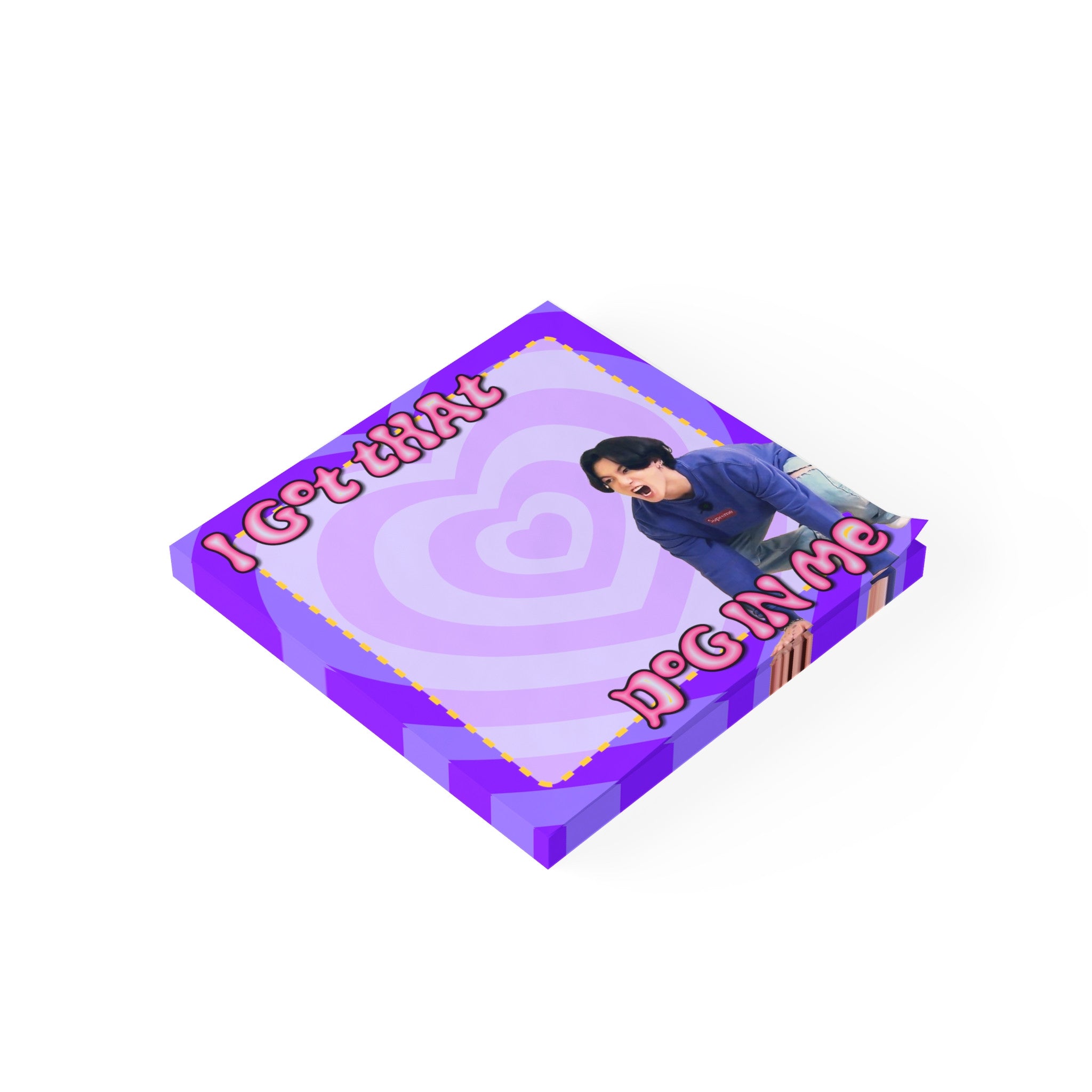 Jungkook I Got That Dog In Me adhesive sticky notes pad for desk organization — view 8