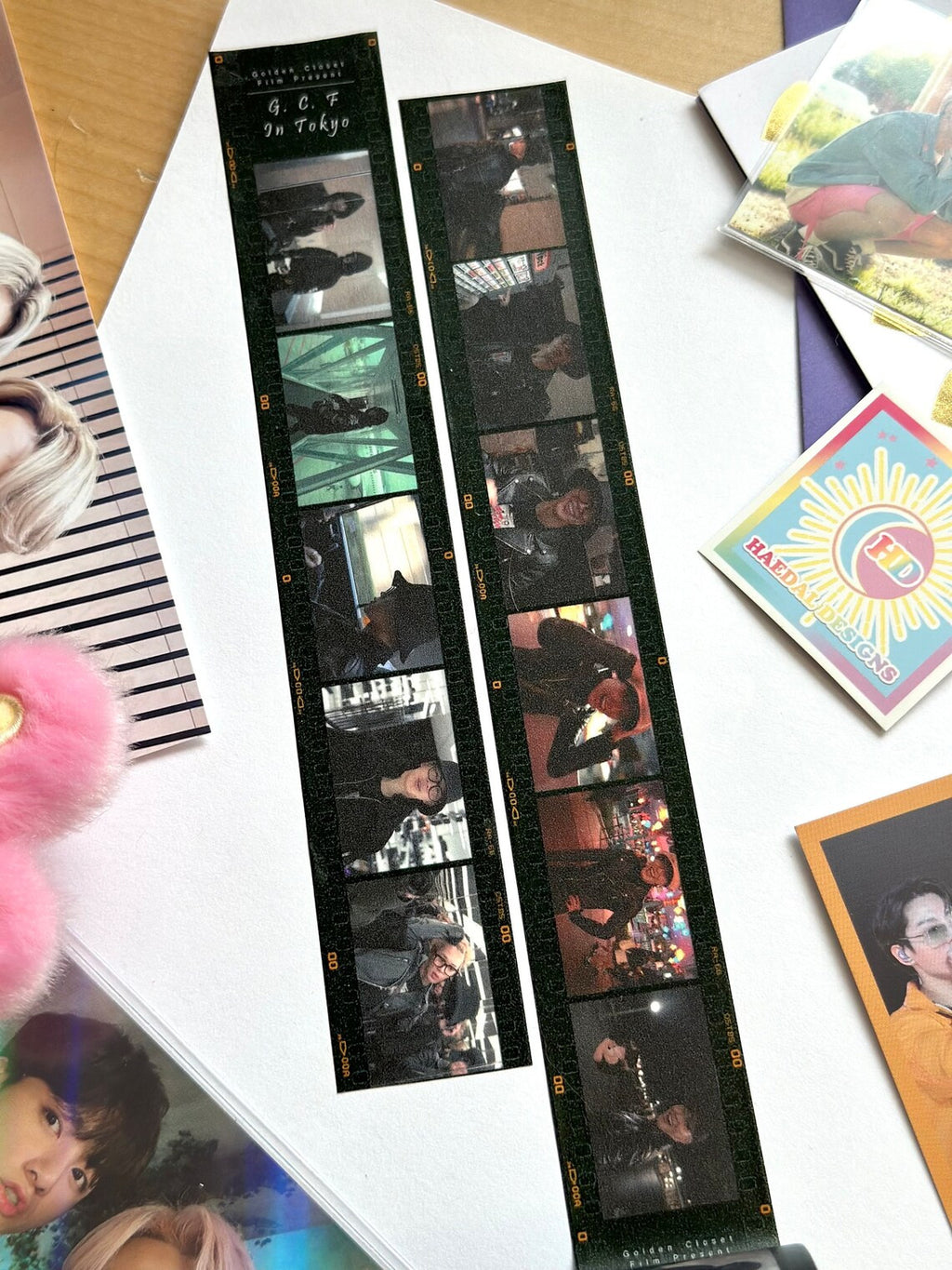 Jimin and Jungkook GCF Tokyo decorative washi tape roll featuring printed photography, 30mm by 10m — view 2