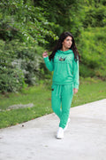 (Rashio) Lime Green Hoodie & Sweatpants set.-0