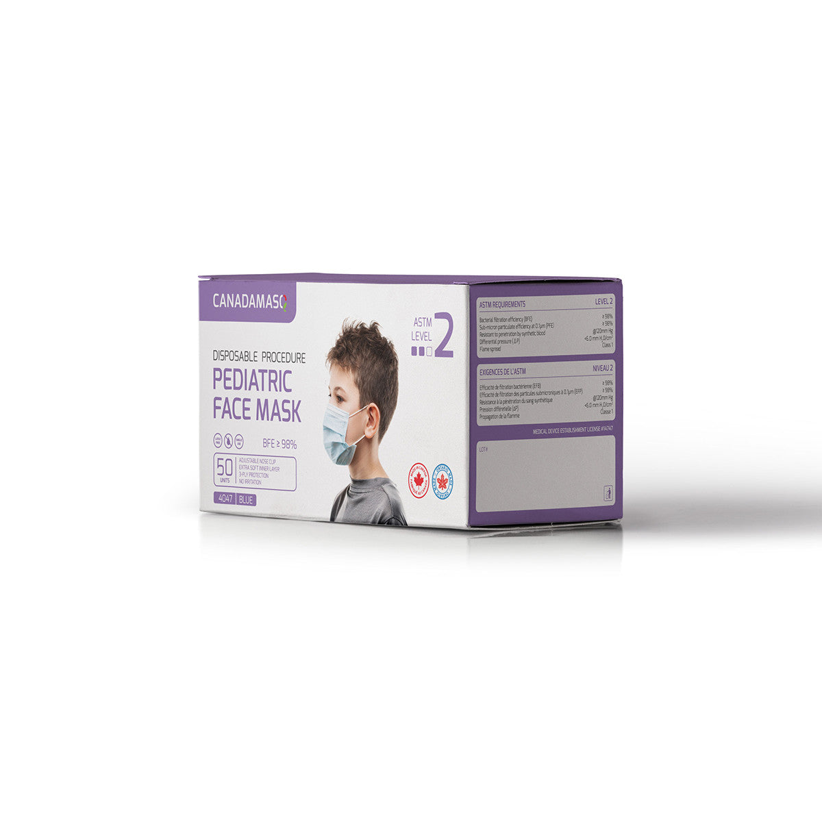 OPSWA ASTM  PEDIATRIC PROCEDURE MASK LEVEL 2  (BLUE)-1