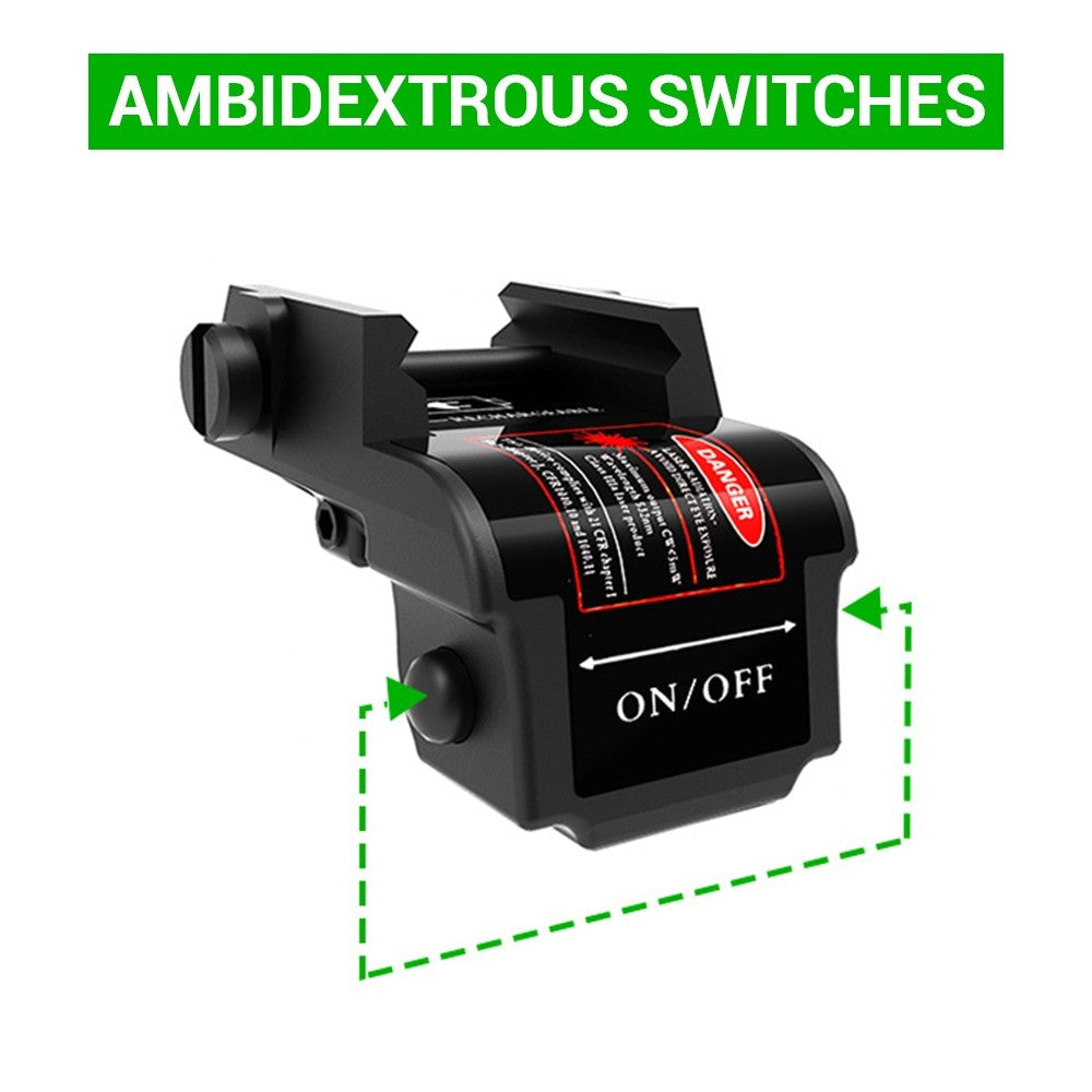 Tactical USB rechargeable green and blue laser sight made of aluminum alloy for airsoft accessories — view 6