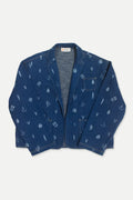 Botanic Print Blue Denim Kimono-0