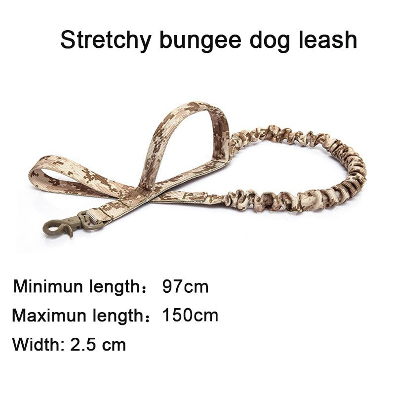 Heavy duty tactical dog collar set made of solid nylon with quick release buckle — view 16