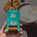 Hawaii pumpkin spice oatmilk latte chocolate bar with local coffee and autumnal spices in wrapper