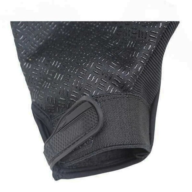 Black half-finger tactical gloves with reinforced knuckles and adjustable straps for outdoor protective gear. — view 3