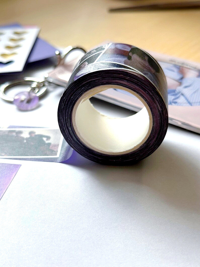 Jimin Closer Than This 30mm decorative washi tape roll featuring vibrant music video graphics — view 4
