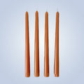 Coloured Beeswax Taper Candle | Coral Flare-0
