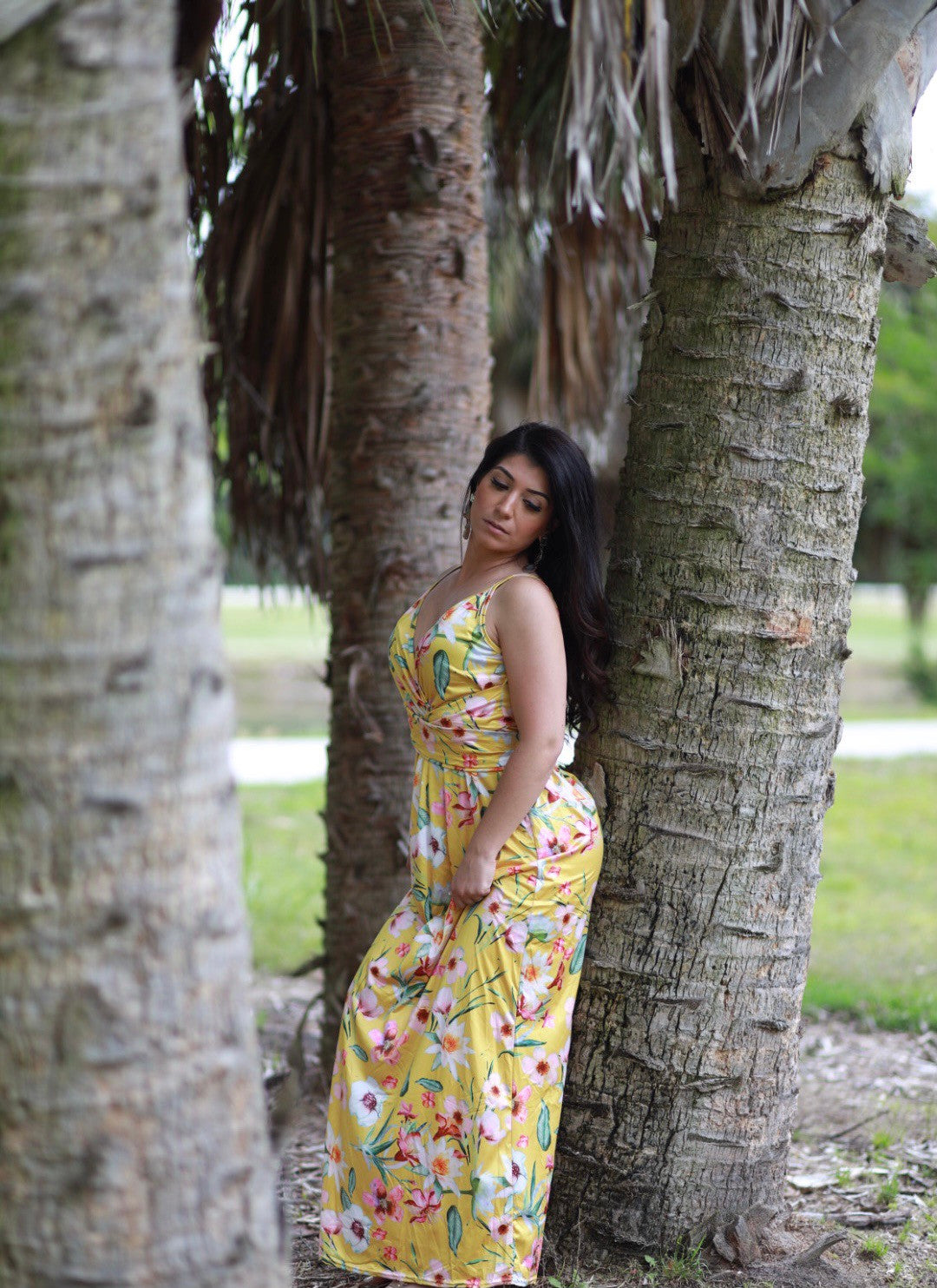 (Rashio) Summer Long flower-print Evening Cocktail Sundress-0