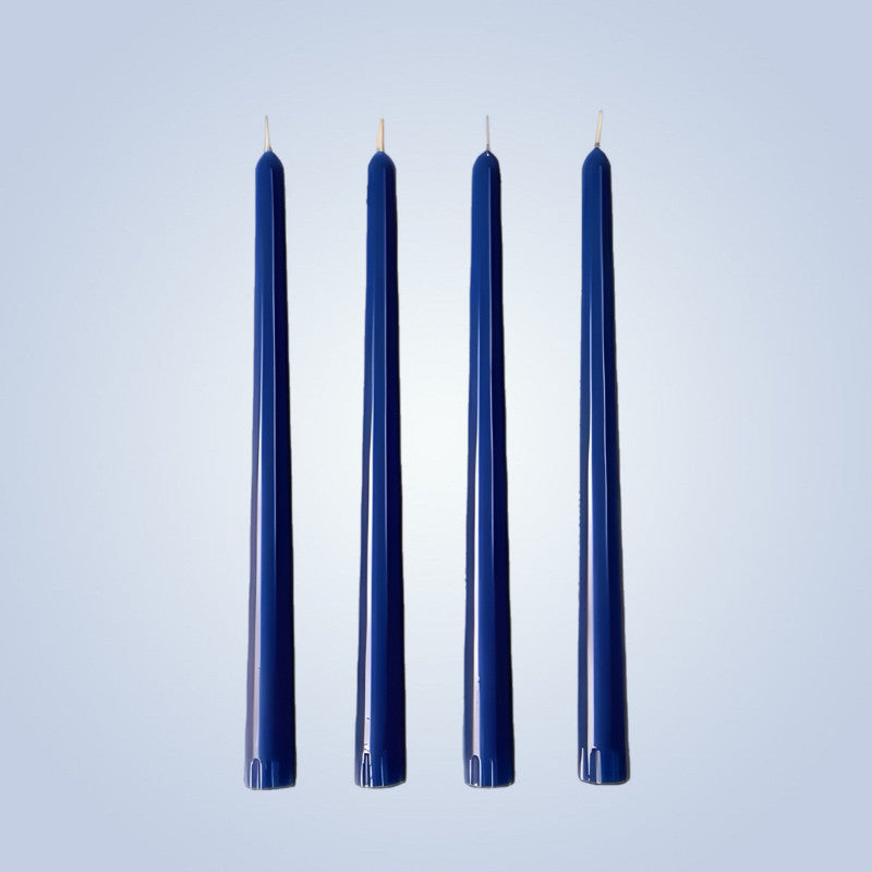 Coloured Beeswax Taper Candle | Cornflower Blue-0