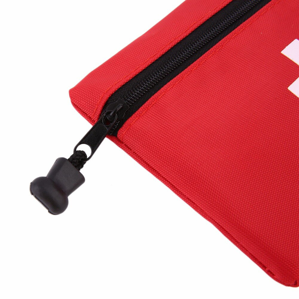 Mini car first aid kit in a compact nylon travel pouch for emergency survival — view 5