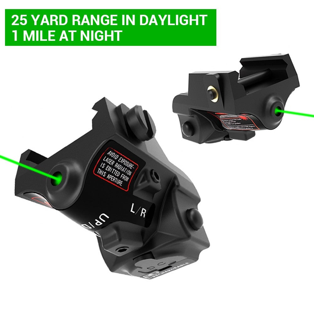 Tactical USB rechargeable green and blue laser sight made of aluminum alloy for airsoft accessories — view 5