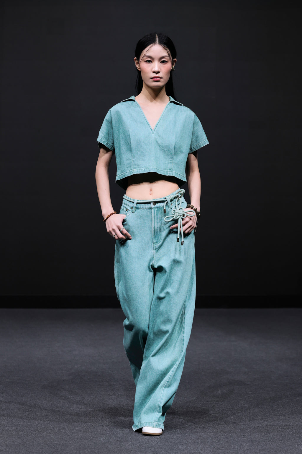Green Denim Jeans-2