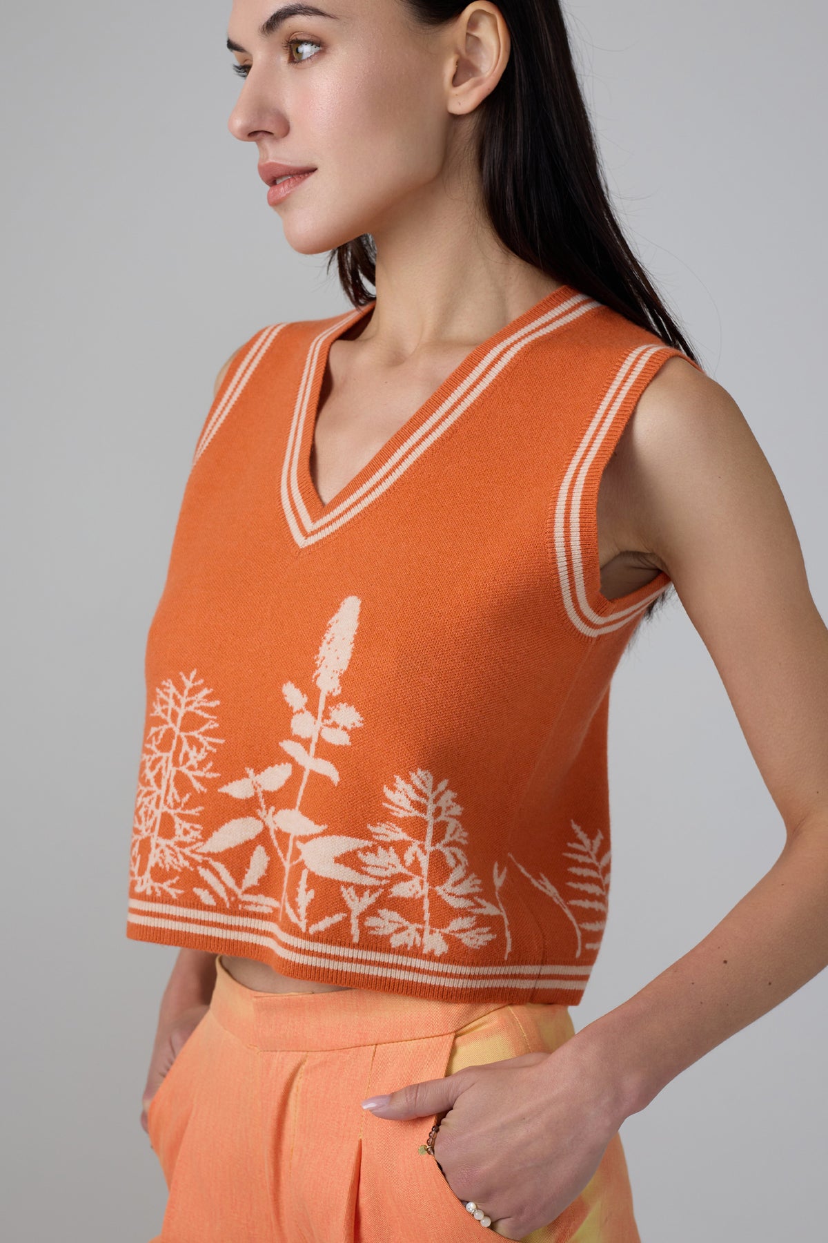 Botanic Sweater Vest-5