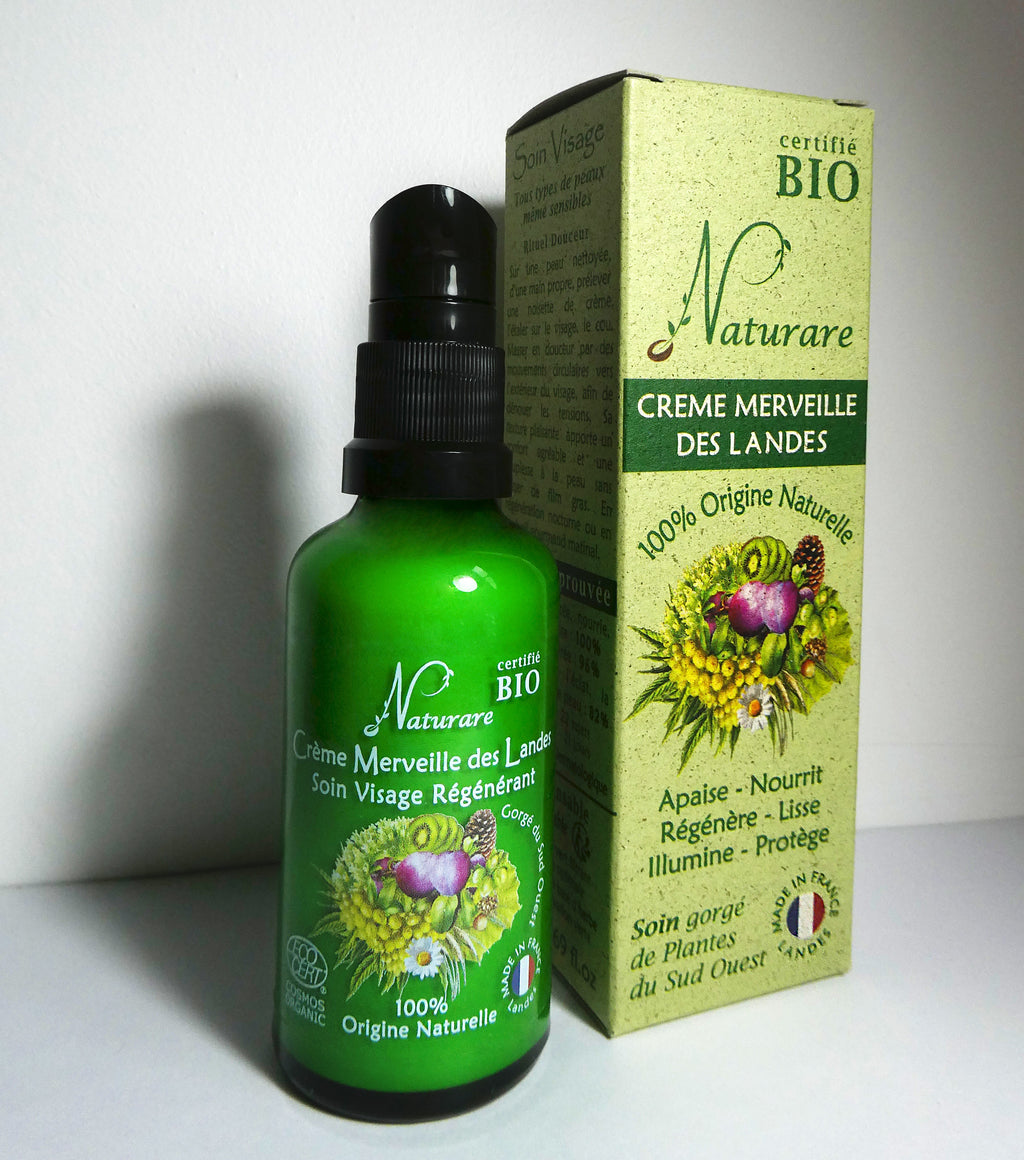Organic Merveille des Landes anti-aging face cream jar with natural botanical ingredients. — view 4